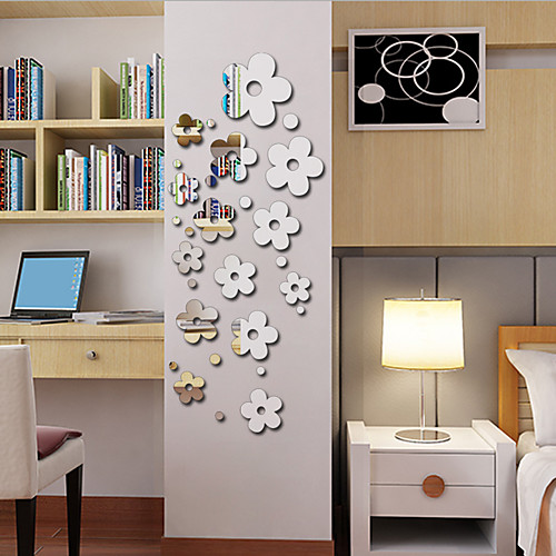 

Decorative Wall Stickers - Mirror Wall Stickers Floral / Botanical Living Room / Bedroom / Kitchen