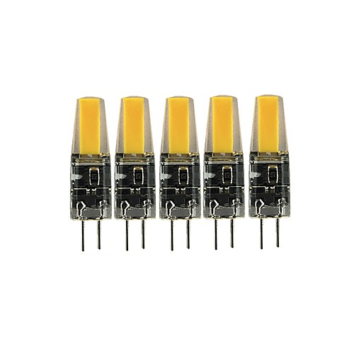 

5 шт. 3 W Двухштырьковые LED лампы 200-300 lm G4 T 1 Светодиодные бусины COB Милый Тёплый белый Холодный белый 12 V