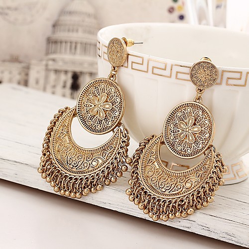 

Women's Drop Earrings Marcasite Vintage Earrings Jewelry Gold / Silver For Daily 1 Pair