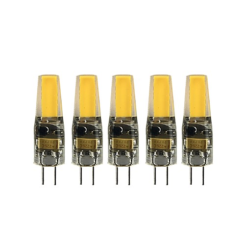 

5 шт. 3 W Двухштырьковые LED лампы 200-300 lm G4 T 1 Светодиодные бусины COB Милый Тёплый белый Холодный белый 12 V