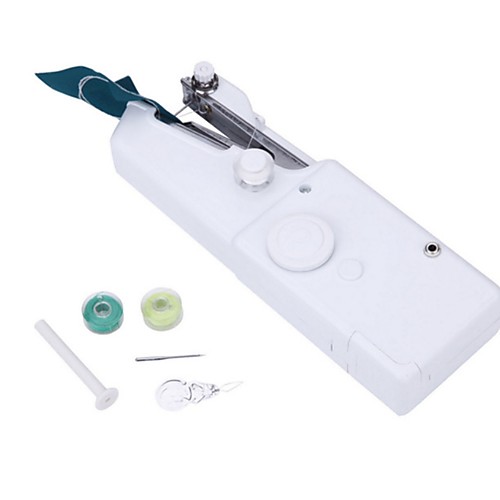 

Портативный бытовой мини ручной швейной машины стежка шитья рукоделия беспроводная одежда ткани электронная швейная машина