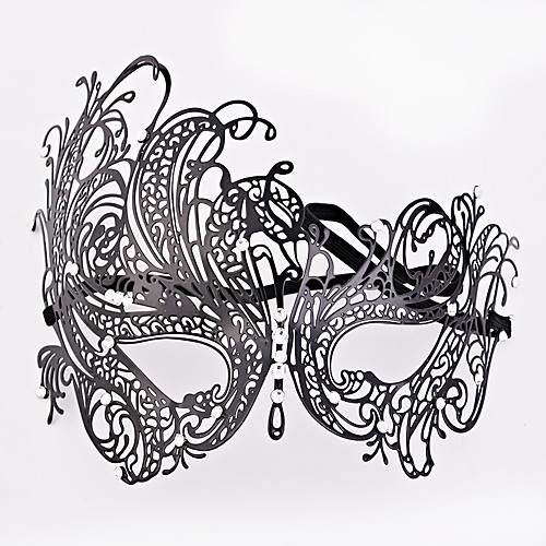 фото Косплей венецианская маска / половинная маска взрослые хэллоуин жен. черный металл для вечеринок косплэй аксессуары хэллоуин / карнавал / маскарад костюмы / мужской Lightinthebox