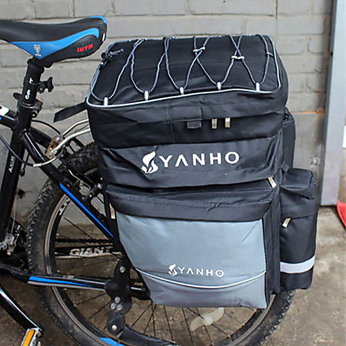 фото B-soul 43 l сумка на багажник велосипеда / сумка на бока багажника велосипеда сумки на багажник велосипеда 3 в 1 компактность пригодно для носки велосумка/бардачок оксфорд велосумка/бардачок велосумка Lightinthebox