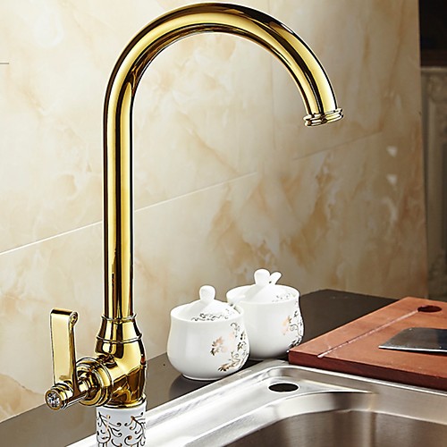 

кухонный смеситель - Одной ручкой одно отверстие Стандартный Носик Современный Kitchen Taps