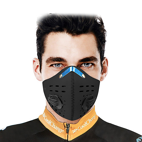 

CoolChange Спортивная маска Лицевая Маска Сплошной цвет Водонепроницаемость С защитой от ветра Дышащий Защита от пыли Велоспорт Черный для Муж. Жен. Взрослые На открытом воздухе Бег Велоспорт
