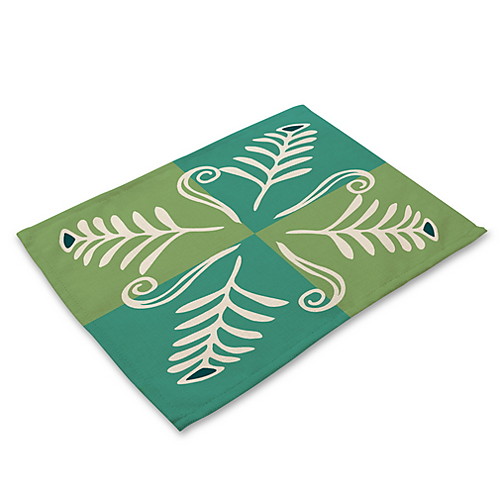 

Современный Нетканые Квадратный Салфетки-подстилки С узором Экологичные Настольные украшения 1 pcs