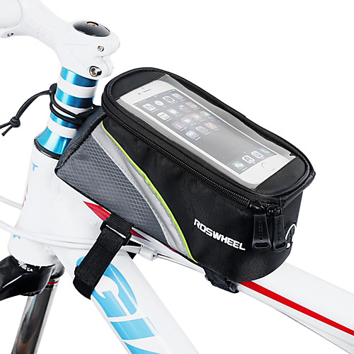 фото Roswheel сотовый телефон сумка бардачок на раму 4.2 дюймовый сенсорный экран велоспорт для iphone se / 5s / 5 iphone x iphone xr красный зеленый синий велосипедный спорт / велоспорт / iphone xs Lightinthebox