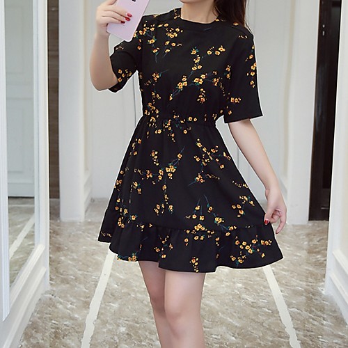 

женское платье выше линии колена черное s m l xl