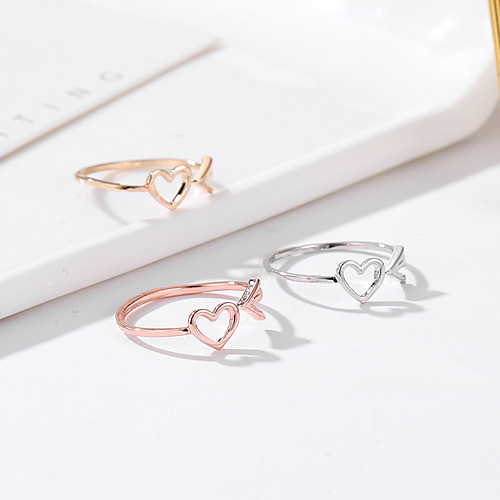 

Women's Ring 1pc Rose Gold Gold Silver Alloy Elegant Holiday European Festival Jewelry