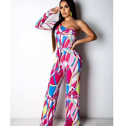 

Жен. Розовый Комбинезоны, Контрастных цветов L XL XXL