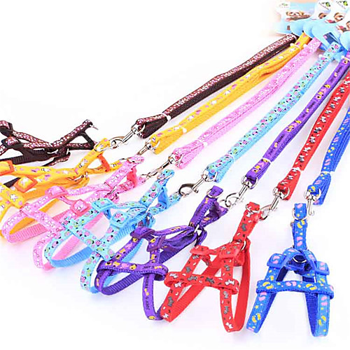 

Dogs Leash Adjustable / Retractable Cute and Cuddly For Dog / Cat Polka Dot Cartoon Bone Polyester Pink Light Blue Black
