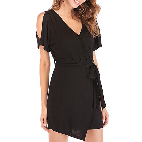 

Жен. Черный Винный Комбинезоны, Однотонный L XL XXL