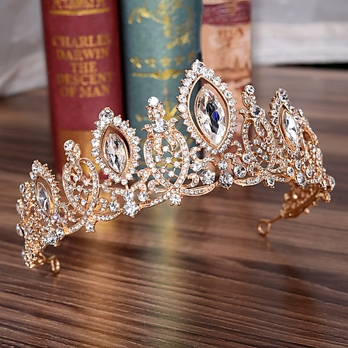 

Стразы / Сплав Диадемы с Crystal / Rhinestone 1 шт. Свадьба Заставка