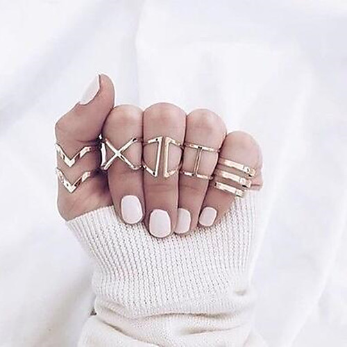 

Жен. геометрический Кольцо Ring Set Везучий модный Мода Богемный Элегантный стиль Модные кольца Бижутерия Золотой Назначение Для вечеринок Повседневные Для улицы День рождения 5 шт.