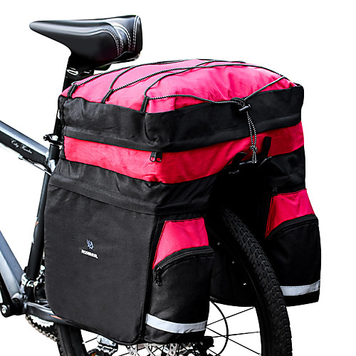 фото Roswheel 60 l сумка на багажник велосипеда / сумка на бока багажника велосипеда сумки на багажник велосипеда 3 в 1 водонепроницаемость дожденепроницаемый велосумка/бардачок 600d ripstop Lightinthebox