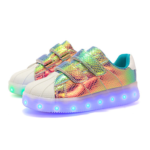 

Girls' LED / LED Shoes Cowhide Sneakers Toddler(9m-4ys) / Little Kids(4-7ys) / Big Kids(7years ) LED White / Purple / Pink Spring / Rubber