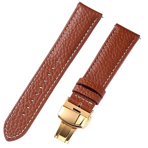

Genuine Leather / Leather / Calf Hair Watch Band Strap for Brown 20cm / 7.9 Inches 1cm / 0.39 Inches / 1.2cm / 0.47 Inches / 1.3cm / 0.5 Inches
