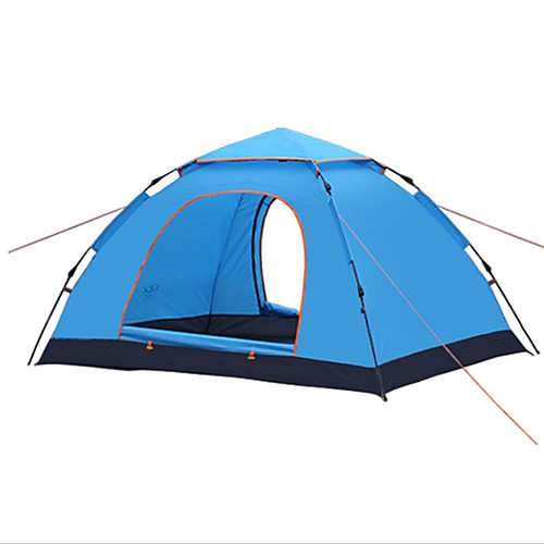 

2 человека Семейный кемпинг-палатка На открытом воздухе С защитой от ветра Дожденепроницаемый Воздухопроницаемость Однослойный Автоматический Палатка 1000-1500 mm для
