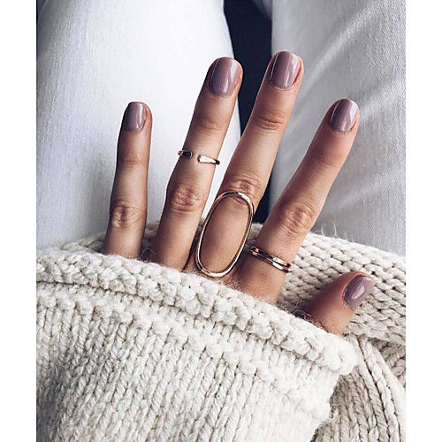 

Жен. Заклепки Кольцо Ring Set Форма U Везучий Мода Богемный Английский Модные кольца Бижутерия Золотой Назначение Для вечеринок Для улицы 4шт