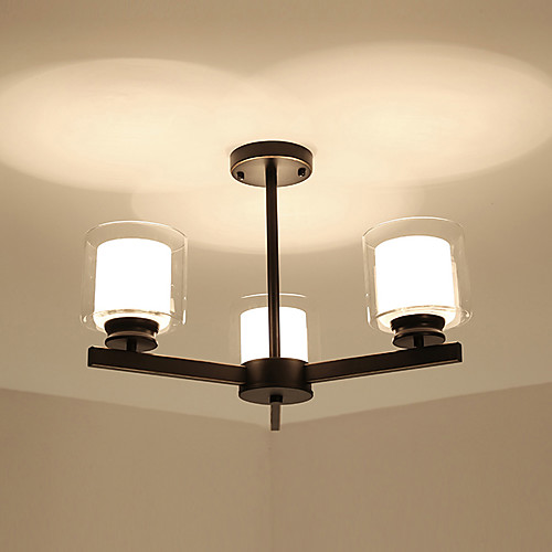 

JSGYlights 3-Light Люстры и лампы Рассеянное освещение Окрашенные отделки Металл Стекло Новый дизайн 110-120Вольт / 220-240Вольт
