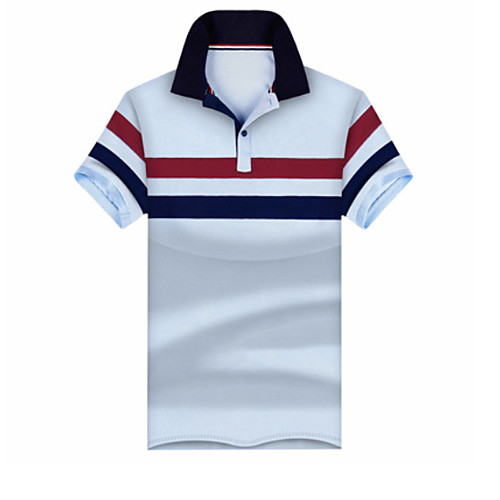 

Муж. Polo Тонкие Контрастных цветов Белый XL