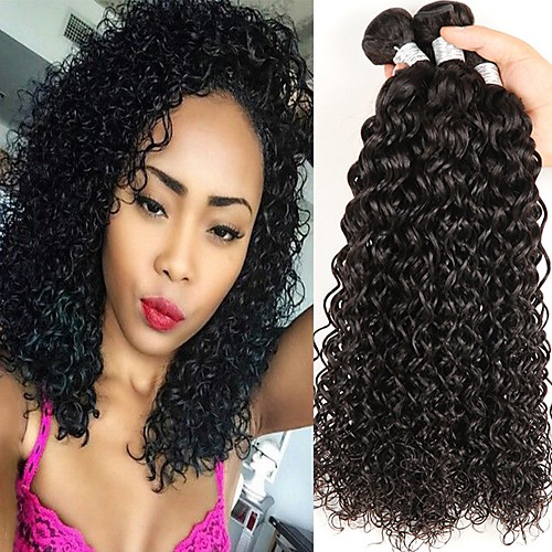 

4 Связки Бразильские волосы Индийские волосы Kinky Curly Натуральные волосы Необработанные натуральные волосы Подарки Косплей Костюмы Человека ткет Волосы 8-28 дюймовый Естественный цвет