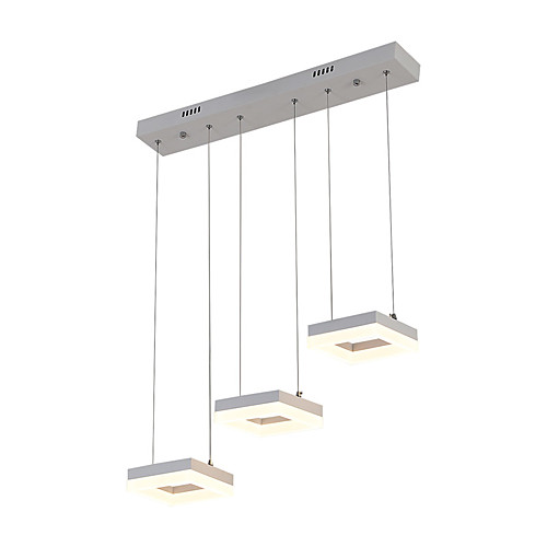 

JSGYlights 3-Light Подвесные лампы Рассеянное освещение Окрашенные отделки Металл Акрил Новый дизайн AC100-240V Теплый белый / Белый