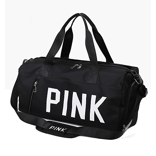 

Нейлон / синтетика Буквы Дорожная сумка Молнии Буквы Черный / Розовый