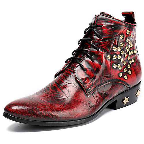 

Муж. Fashion Boots Наппа Leather Наступила зима На каждый день / Английский Ботинки Сохраняет тепло Ботинки Градиент Красный / Для вечеринки / ужина