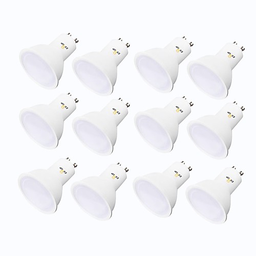 

EXUP 12шт 5 W 450 lm GU10 Круглые LED лампы GU10 12 Светодиодные бусины SMD 2835 Тёплый белый Холодный белый 220-240 V 110-130 V / FCC