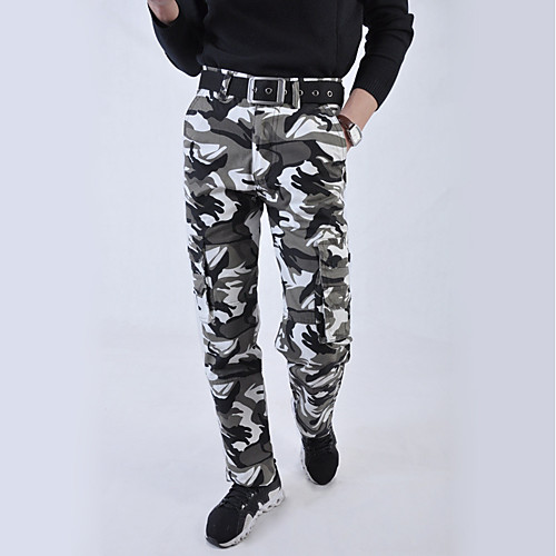 

Муж. камуфляж Штаны для туризма и прогулок На открытом воздухе Multi-карманный Зима Хлопок Брюки Походы / туризм / спелеология Военно-зеленный Серый Хаки 34 36 38