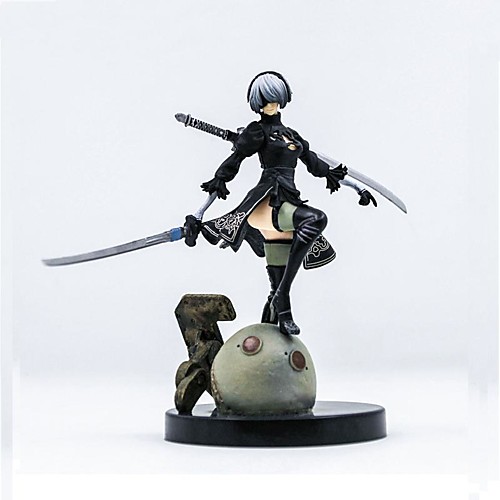 

Аниме Фигурки Вдохновлен Нир: Automata 2B ПВХ 13 cm См Модель игрушки игрушки куклы