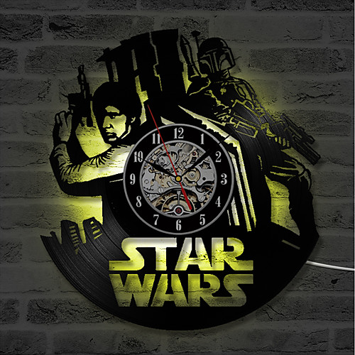 

настенные часы boba fett 3d record настенные часы