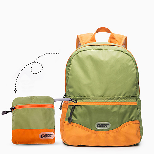 

GOX Легкий упаковываемый рюкзак 20 L - Легкость Пригодно для носки Молния YKK На открытом воздухе Путешествия Бег Фитнес Нейлон Зеленый Серый зеленый Черный / оранжевый