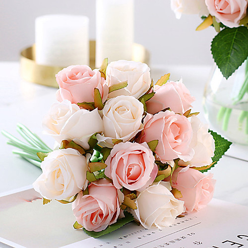 

Искусственные Цветы 12 Филиал Классический Свадьба европейский Розы Букеты на стол