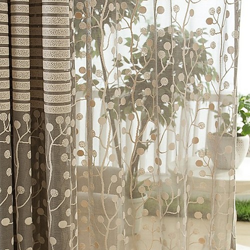 

европейский Прозрачный 1 панель Прозрачный Гостиная Curtains
