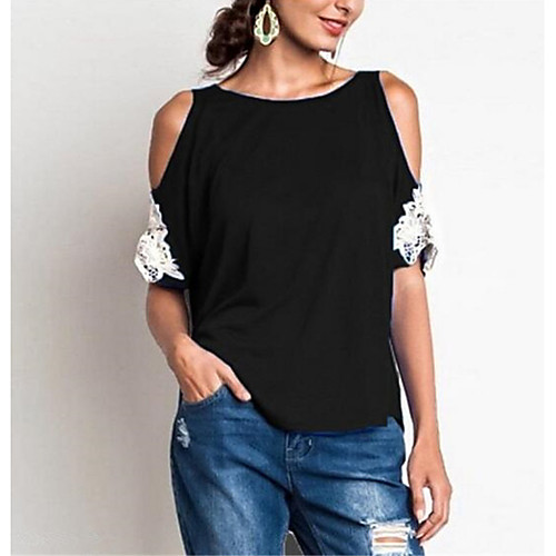 

Жен. Рубашка Однотонный Винный XXXL