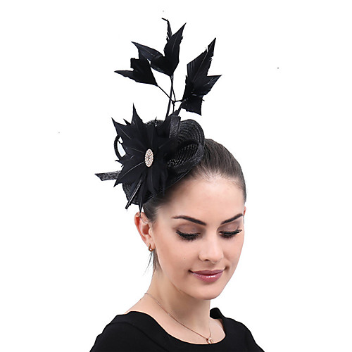 

Полиэстер / Полипропилен ABS / Искуственная кожа Fascinators / Цветы / Аксессуары для волос с Пух / Цветы 1 шт. Свадьба / Вечеринка / ужин Заставка