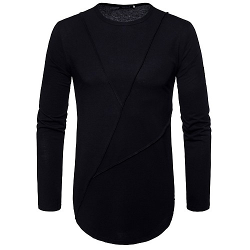 

Муж. Футболка Круглый вырез Однотонный Красный L