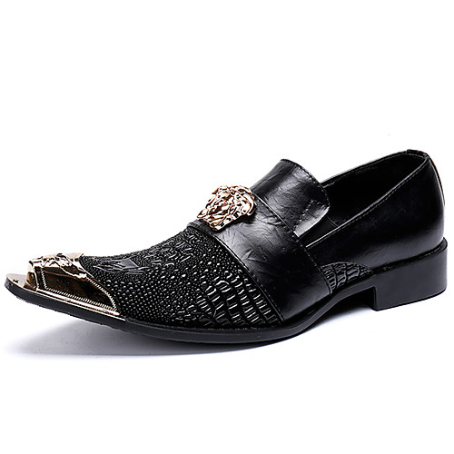 

Муж. Официальная обувь Наппа Leather Наступила зима На каждый день / Английский Мокасины и Свитер Нескользкий Черный / Для вечеринки / ужина