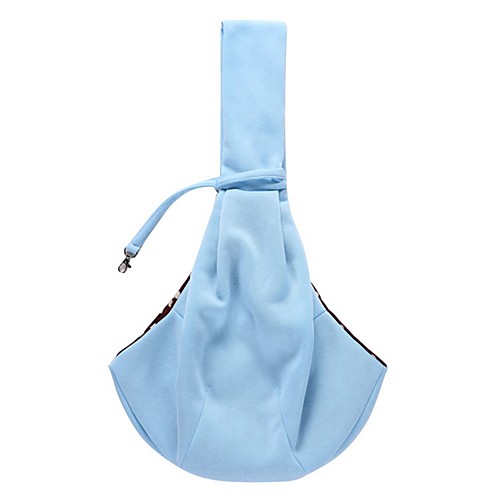 

Dog Cat Carrier Bag & Travel Backpack Shoulder Messenger Bag Portable Foldable Travel Pet Terylene Polka Dot Character Blue Pink Gray