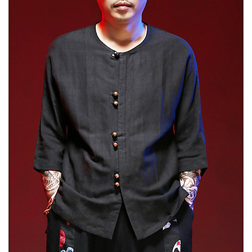 

Муж. Рубашка Однотонный Белый XXL