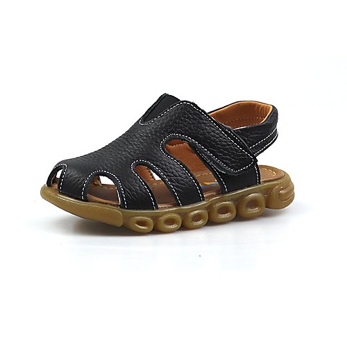 

Мальчики Обувь Кожа Лето Удобная обувь Сандалии для Дети Белый / Черный / Желтый