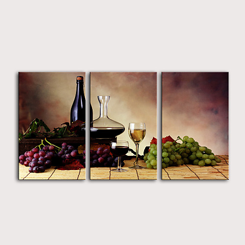 

С картинкой Роликовые холсты Отпечатки на холсте - Продукты питания Еда и напитки Modern 3 панели