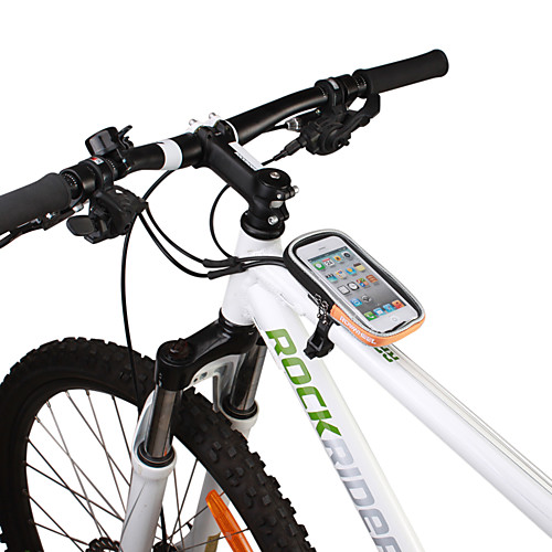 фото Roswheel сотовый телефон сумка бардачок на руль 5.5 дюймовый сенсорный экран велоспорт для samsung galaxy s6 iphone 5c iphone 4/4s черный оранжевый велосипедный спорт / велоспорт / iphone x Lightinthebox