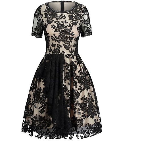 

Жен. Тонкие А-силуэт Платье Средней длины