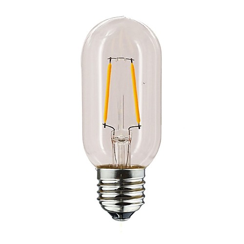 

1шт 1 W LED лампы накаливания 100-160 lm E26 / E27 T45 2 Светодиодные бусины Тёплый белый 220-240 V