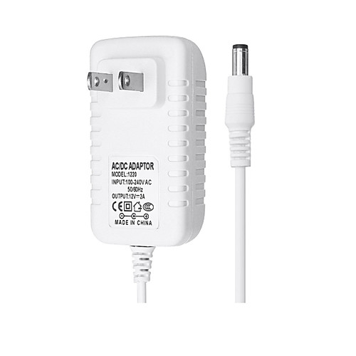 

AC100-240V к DC12V 2A США ЕС Plug адаптер питания постоянного тока разъем 5,5 2,1 мм для светодиодной полосы света
