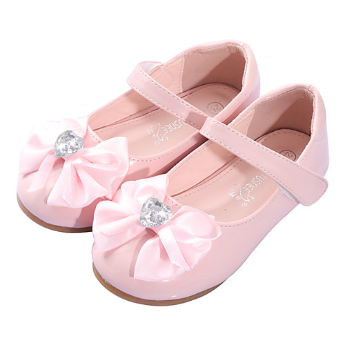 

Girls' Comfort / Flower Girl Shoes Microfiber / PU Flats Toddler(9m-4ys) Bowknot White / Pink Spring / Fall / Party & Evening