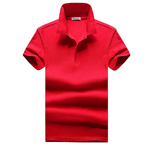 

Муж. Polo Рубашечный воротник Однотонный